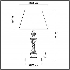 Настольная лампа Kimberly 4408/1T