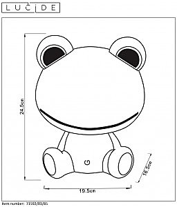 Детский ночник Dodo Frog 71592/03/85
