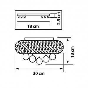 Потолочная люстра Monile 704034