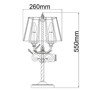 Настольная лампа Виктория 401030702