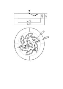 Светильник потолочный Zoticus FR6005CL-L48G