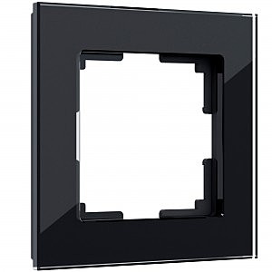Рамка Werkel W0011108/ Рамка на 1 пост Favorit (черный,стекло)