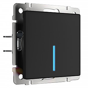 Выключатель W4510608/ Сенсорный выключатель одноклавишный с функцией Wi-Fi (черный)
