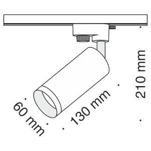 Трековый светильник Focus Unity TR004-1-GU10-B