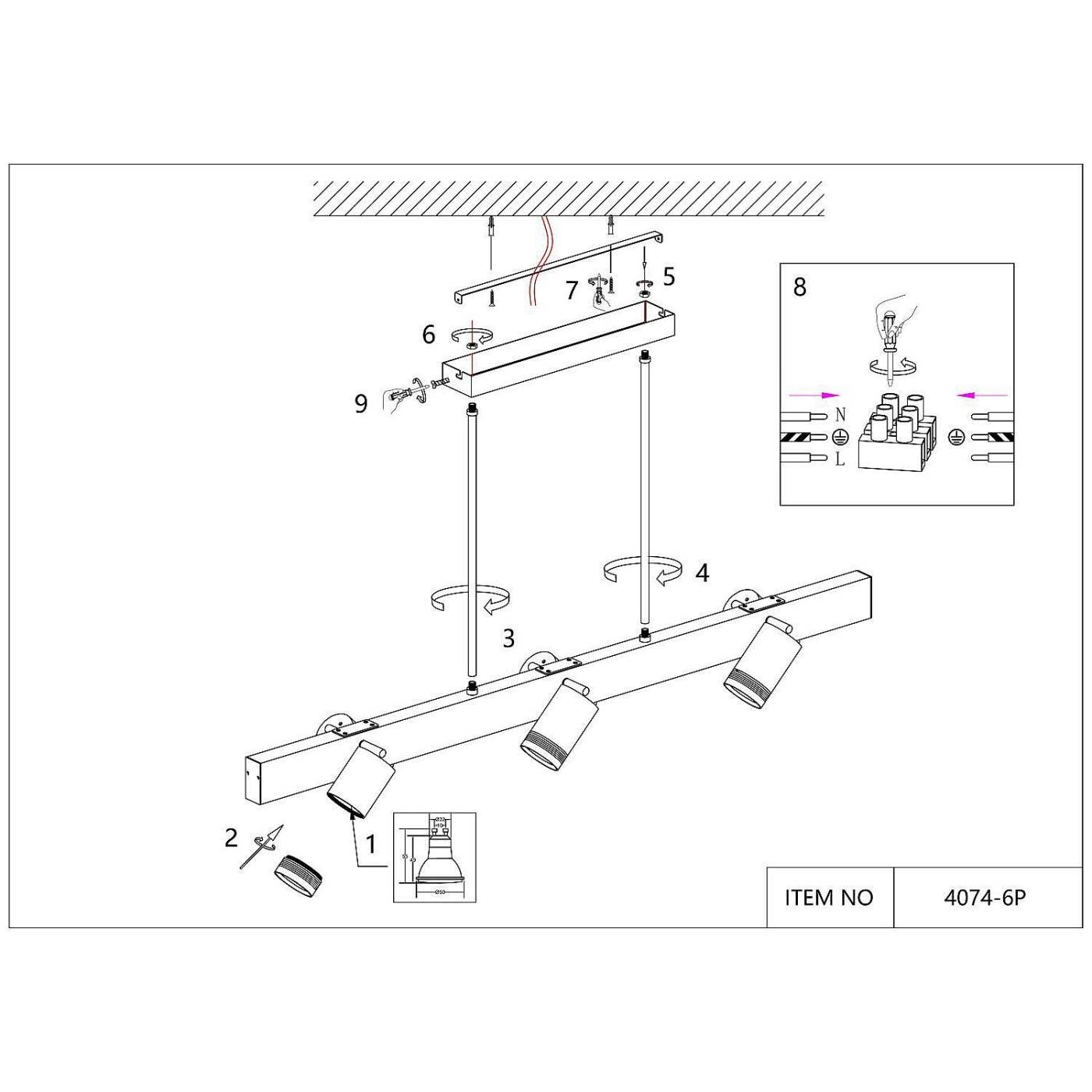 4074-6P Люстра на штанге Favourite Six 4074-6P
