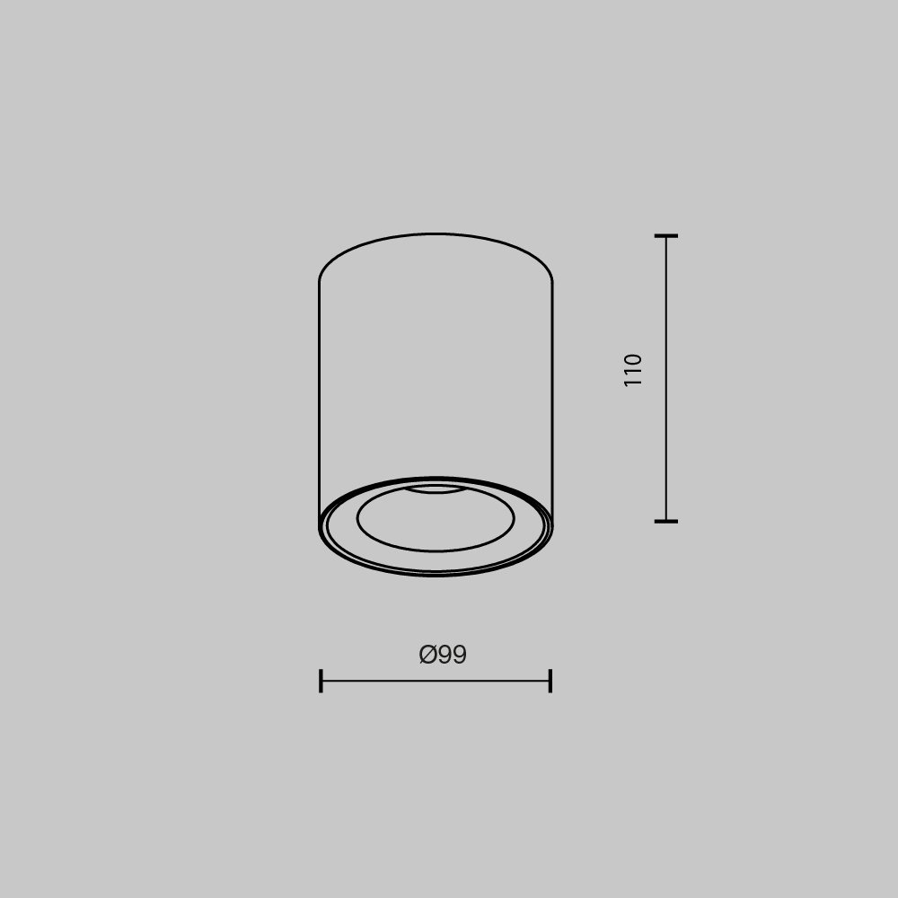 C094-GU10-B Накладной светильник Maytoni Spark C094-GU10-B