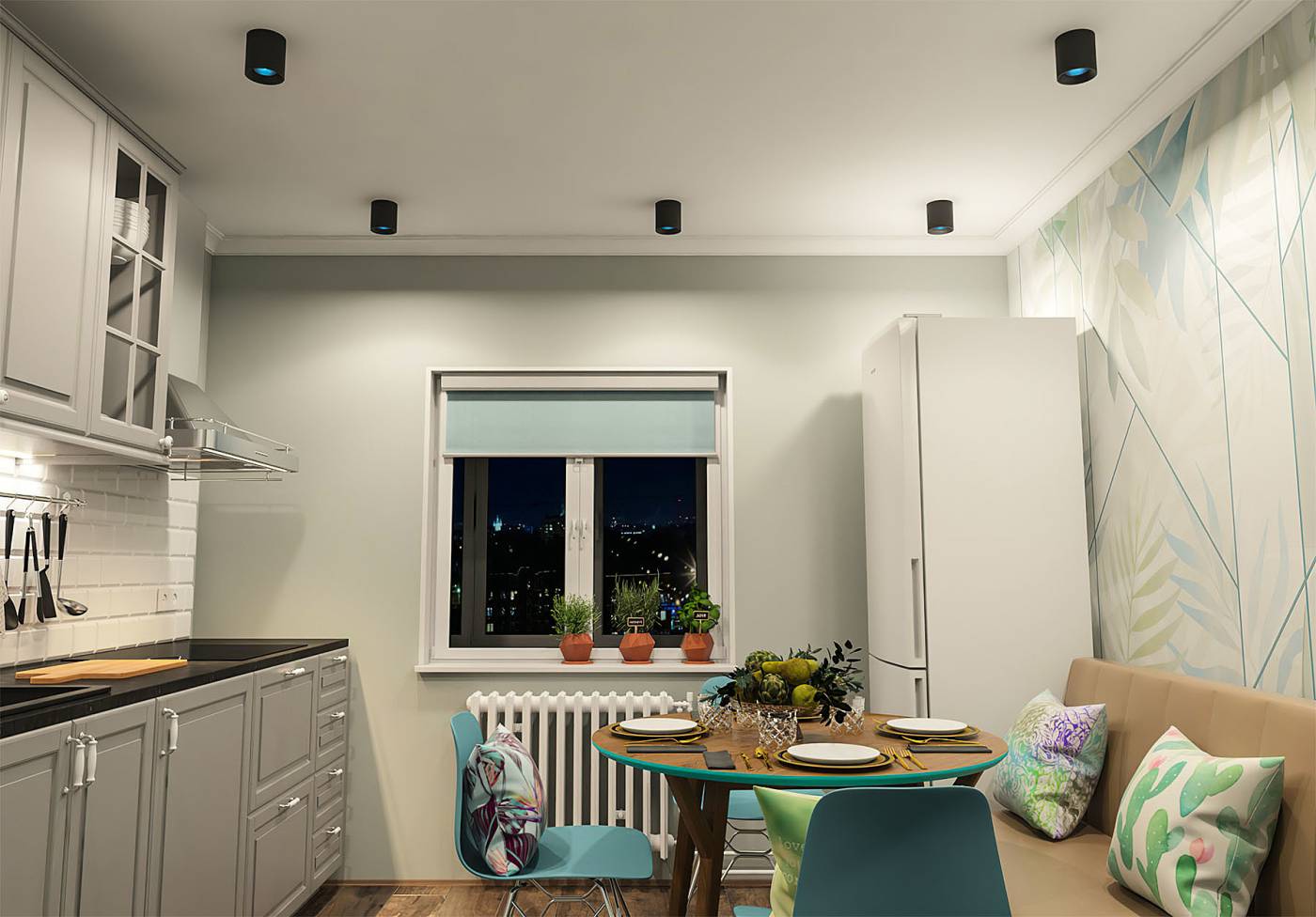 DK3090-BK+CY Накладной светильник Denkirs Dk3020Bсy DK3090-BK+CY