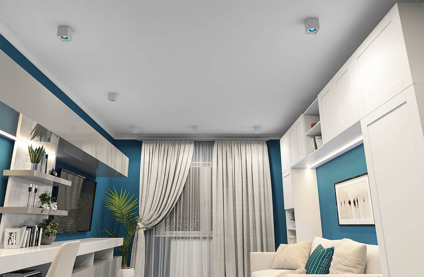 Накладной светильник Denkirs DK3030 DK3080-WH+CY