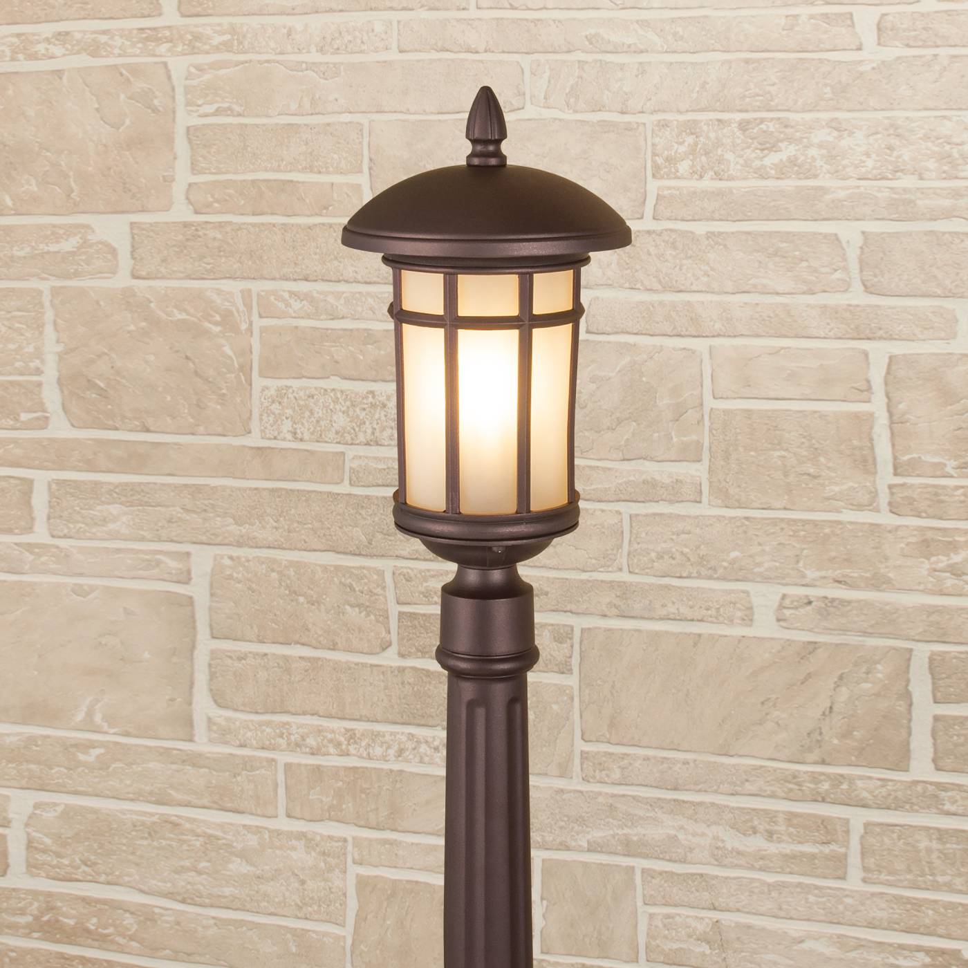 Столб фонарный уличный Elektrostandard Lepus Lepus F кофейное золото (GL 1016F)