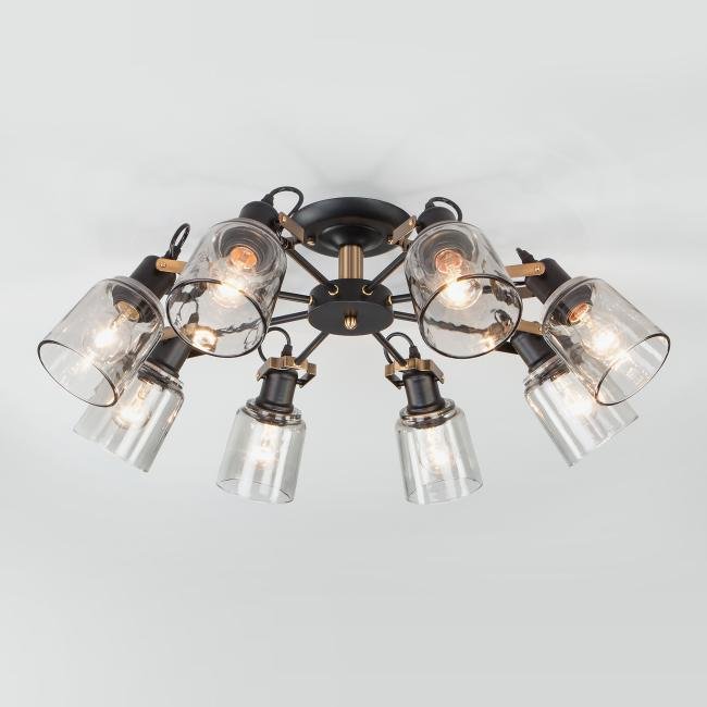 70111/8 черный Потолочная люстра Eurosvet Astor 70111/8 черный