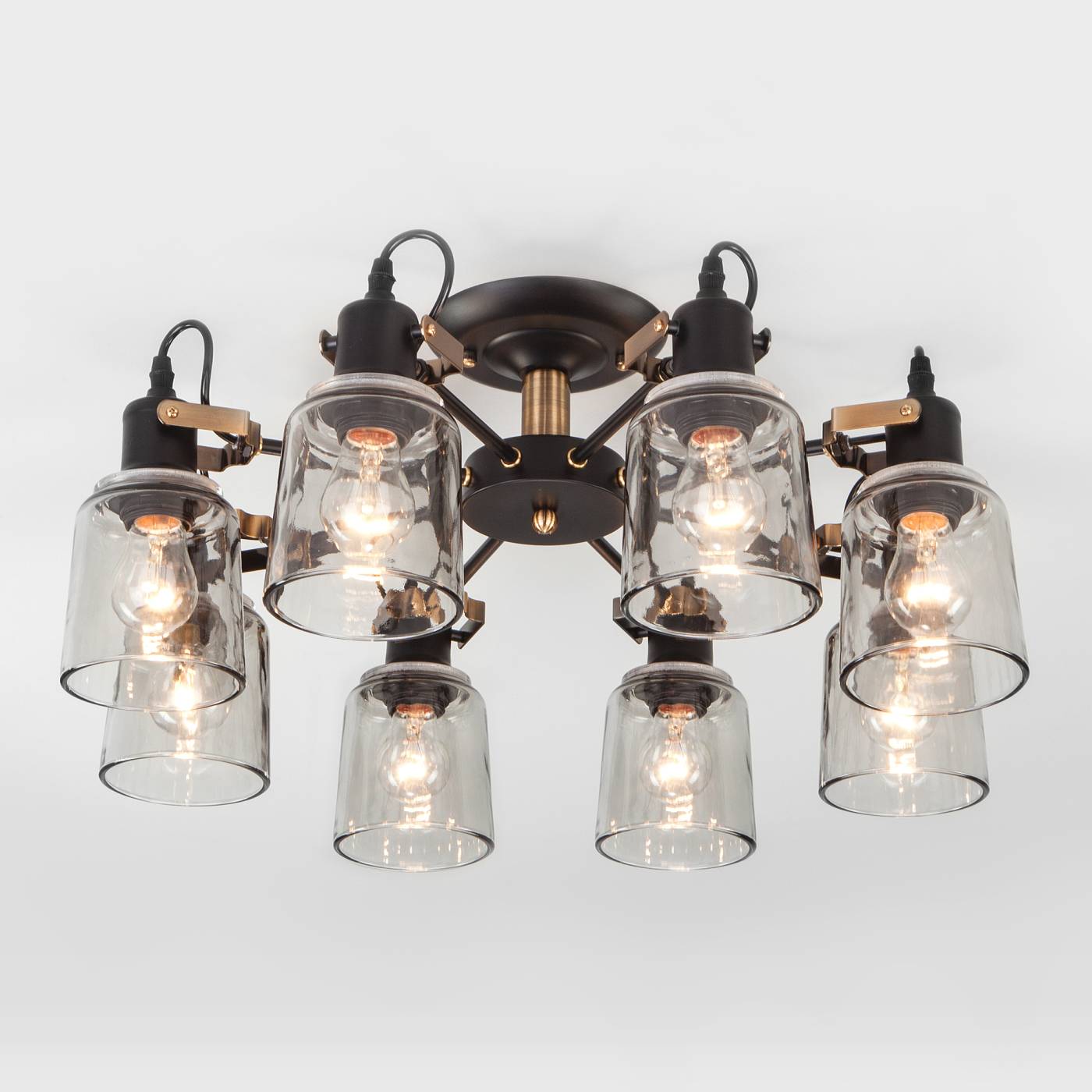 70111/8 черный Потолочная люстра Eurosvet Astor 70111/8 черный