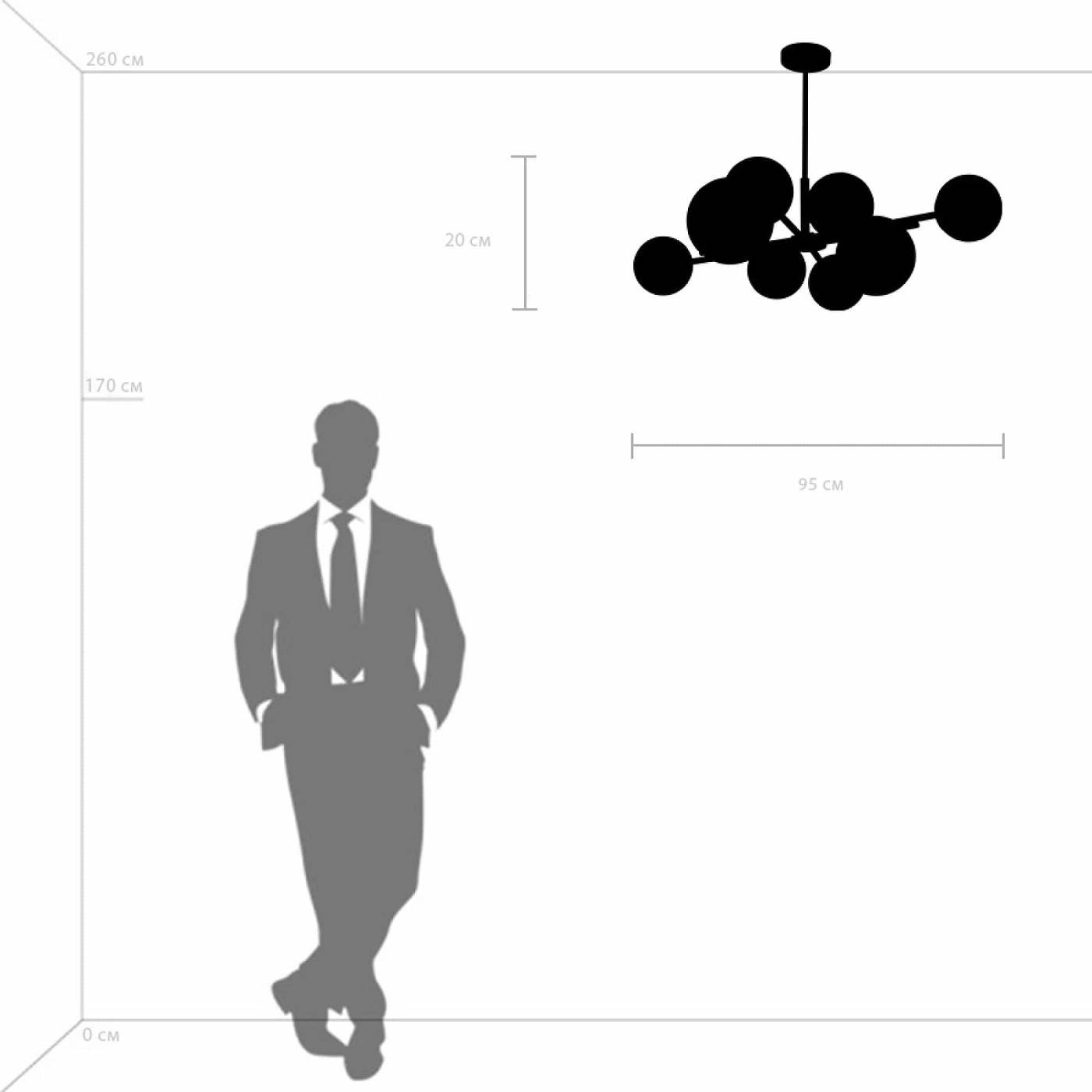 Люстра на штанге Lightstar Croco 815480