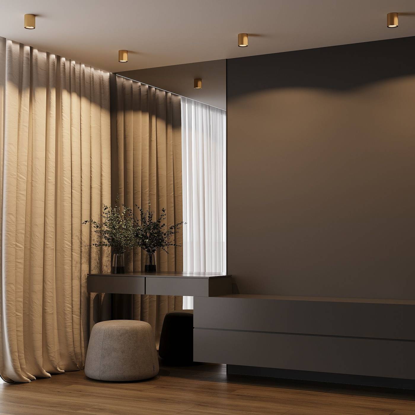 Накладной светильник Elektrostandard Primo 25116/LED 12W 3000K латунь