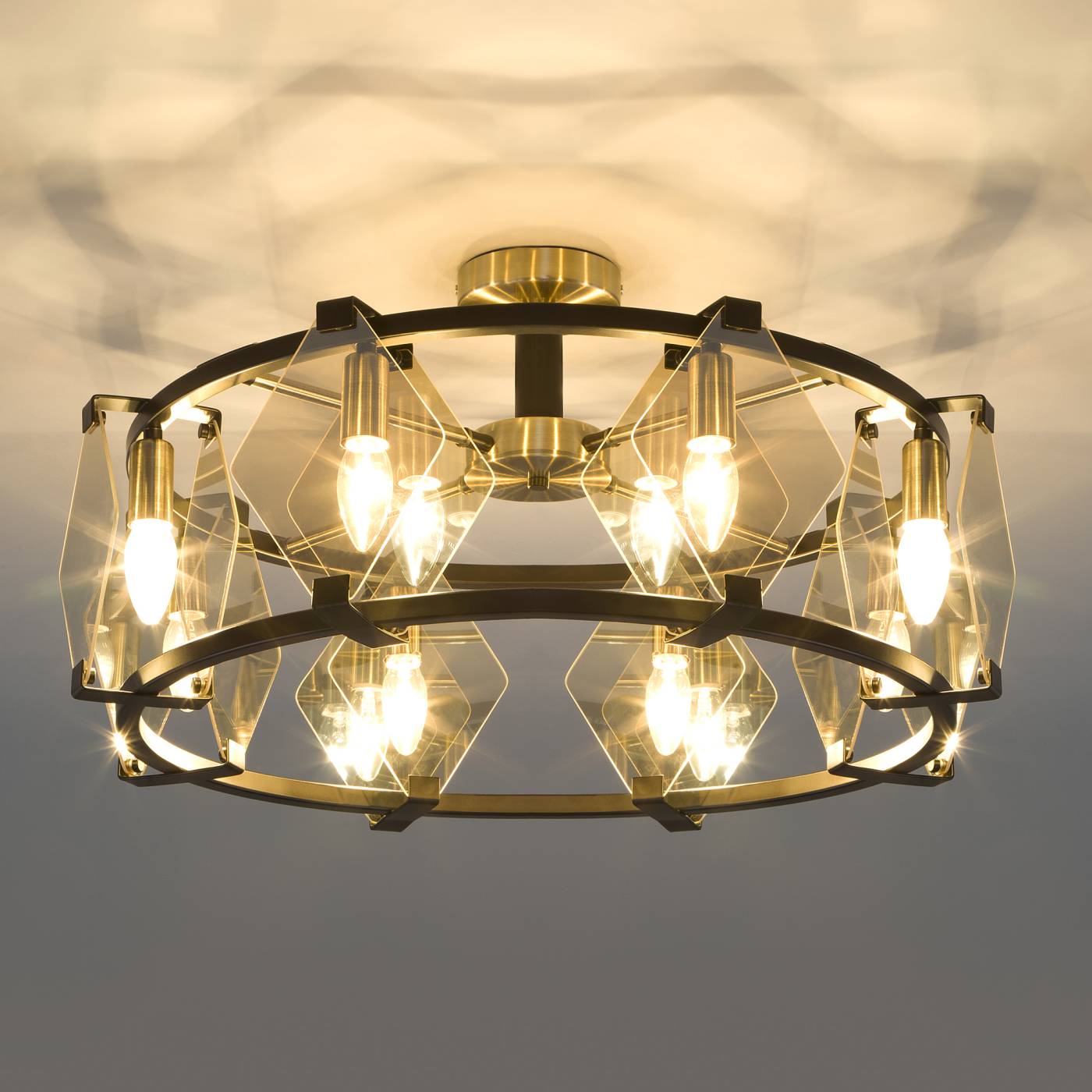 60126/8 черный Smart (60116/8) Потолочная люстра Eurosvet Aragon 60126/8 черный Smart (60116/8)