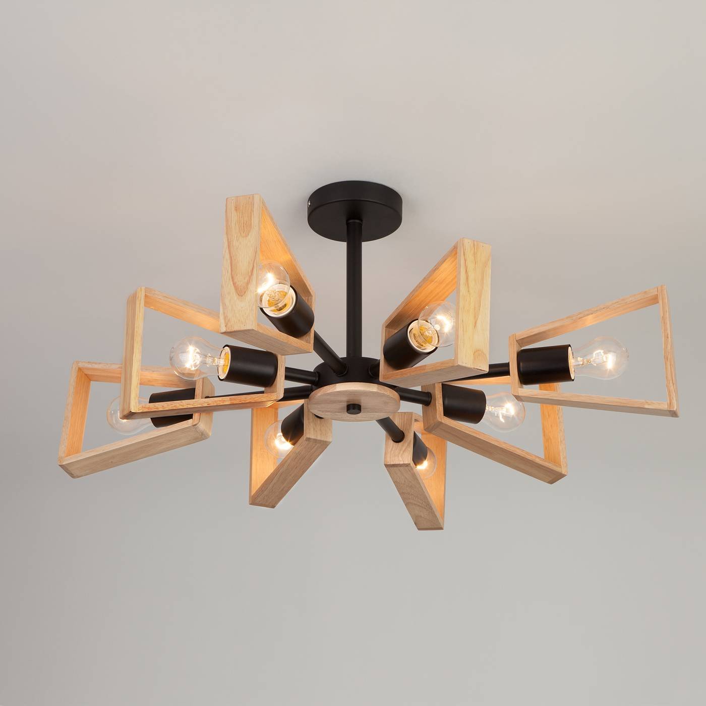 70056/8 черный Люстра на штанге Eurosvet Klark 70056/8 черный