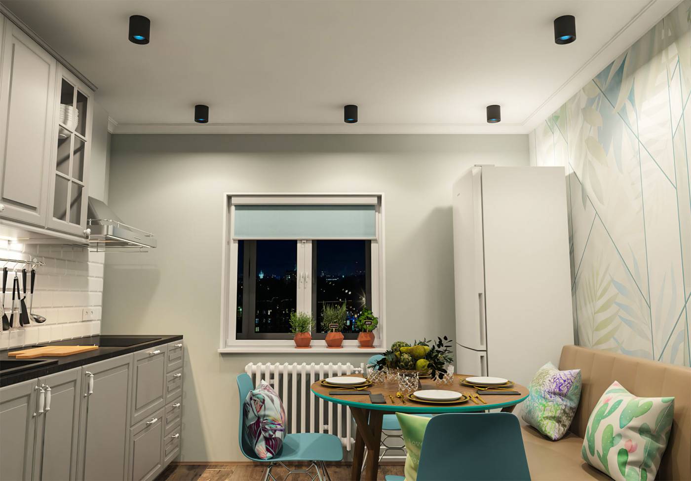 DK3090-BK+CY Накладной светильник Denkirs Dk3020Bсy DK3090-BK+CY