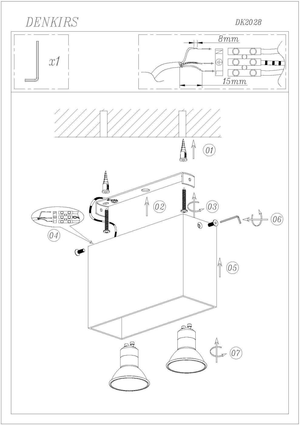 Накладной светильник Denkirs DK2028-CO