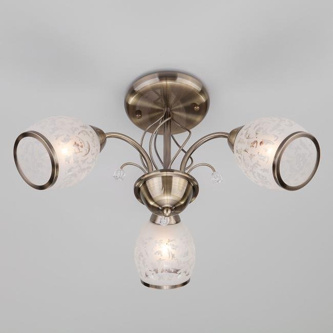 Потолочная люстра Eurosvet Gabriella 30026/3 античная бронза