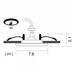 Встраиваемый светильник Basic A2103PL-1AB