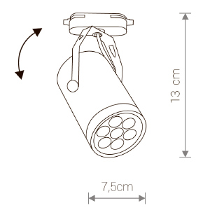 Трековый светильник Store Led 6825