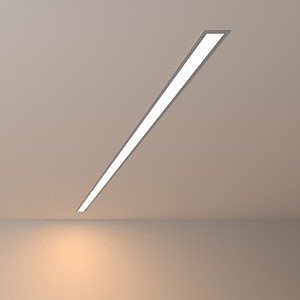 Встраиваемый светильник Elektrostandard Линейный светодиодный встраиваемый светильник 128см 25W 3000К матовое серебро (100-300-128)