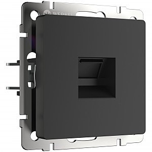 Розетка W1181008/ Розетка Ethernet RJ-45 (черный матовый)