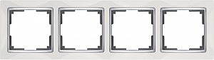 Рамка Snabb WL03-Frame-04-white /Рамка на 4 поста (белый)