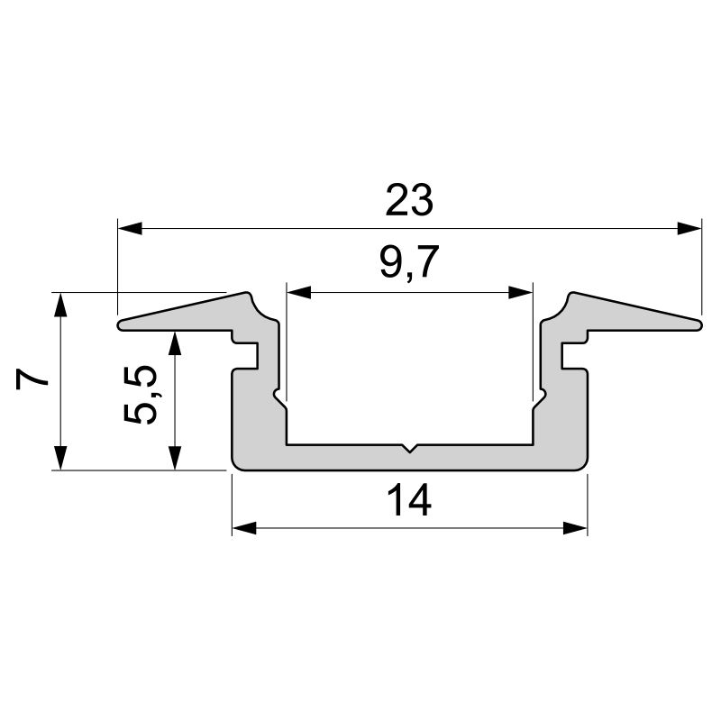 T-Профиль Deko-Light ET-01-08 975003