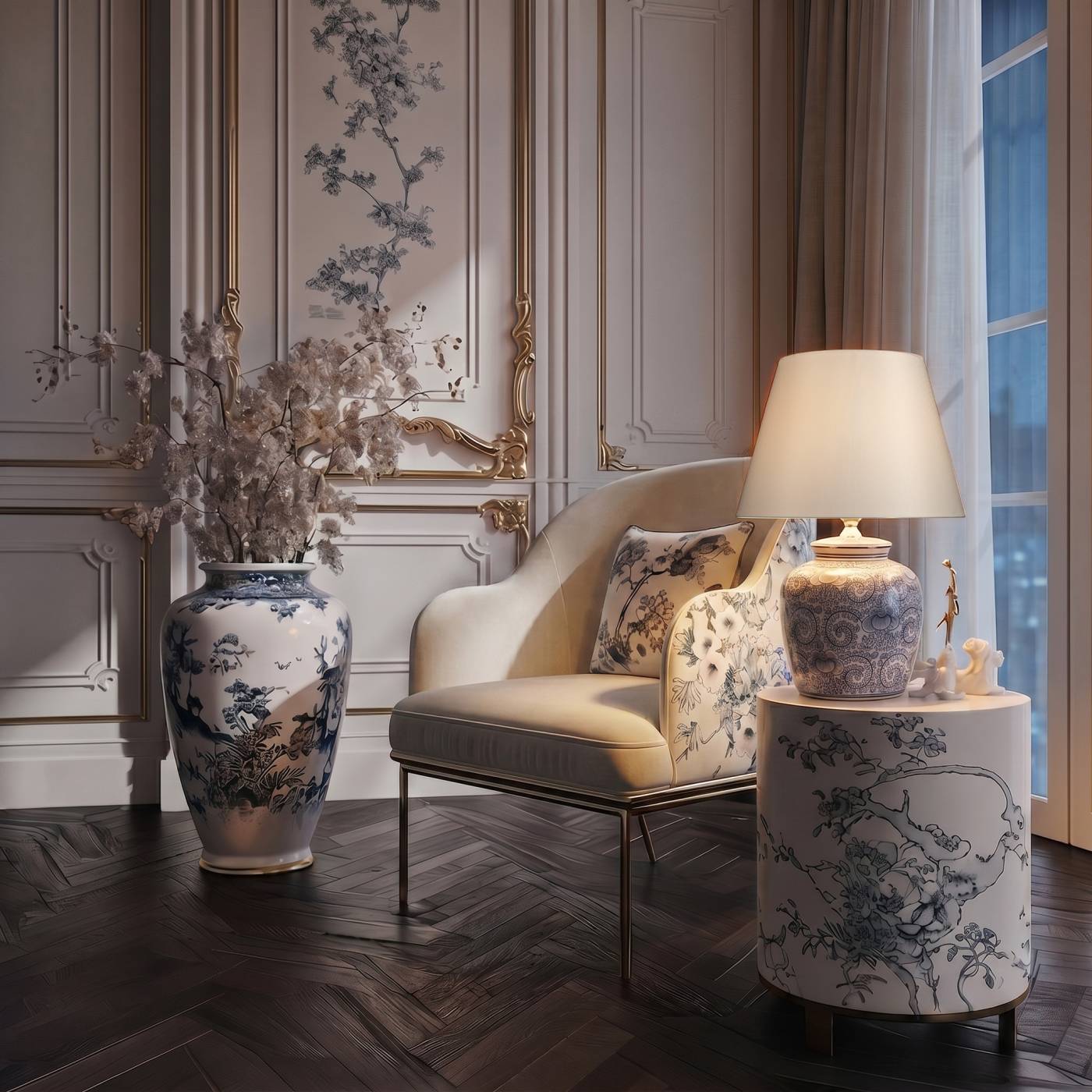 10491T Blue 10491T Blue Настольная лампа LOFT IT Orchid