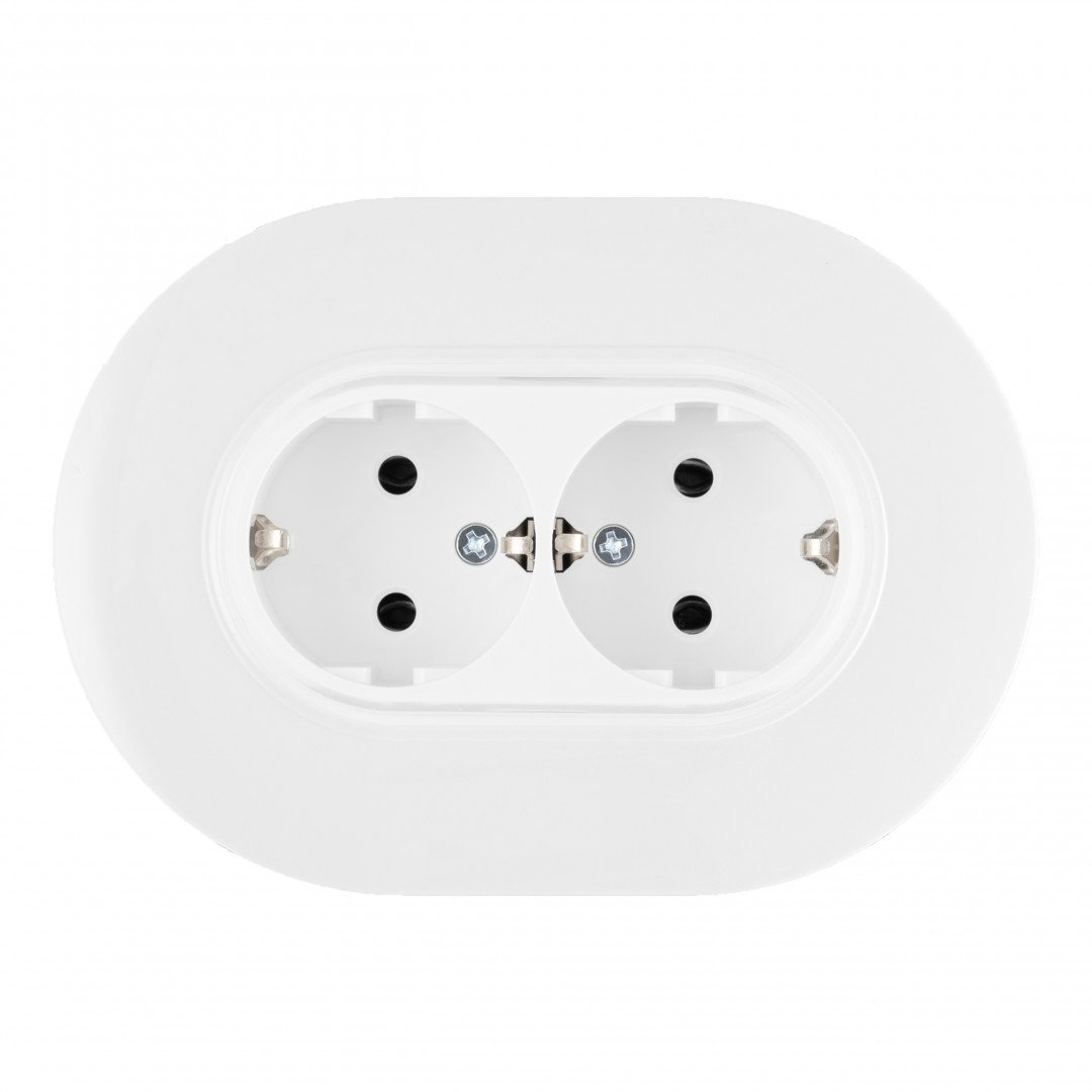 SET08-double-40-2 white Розетка Arte Milano Set08-2 SET08-double-40-2 white