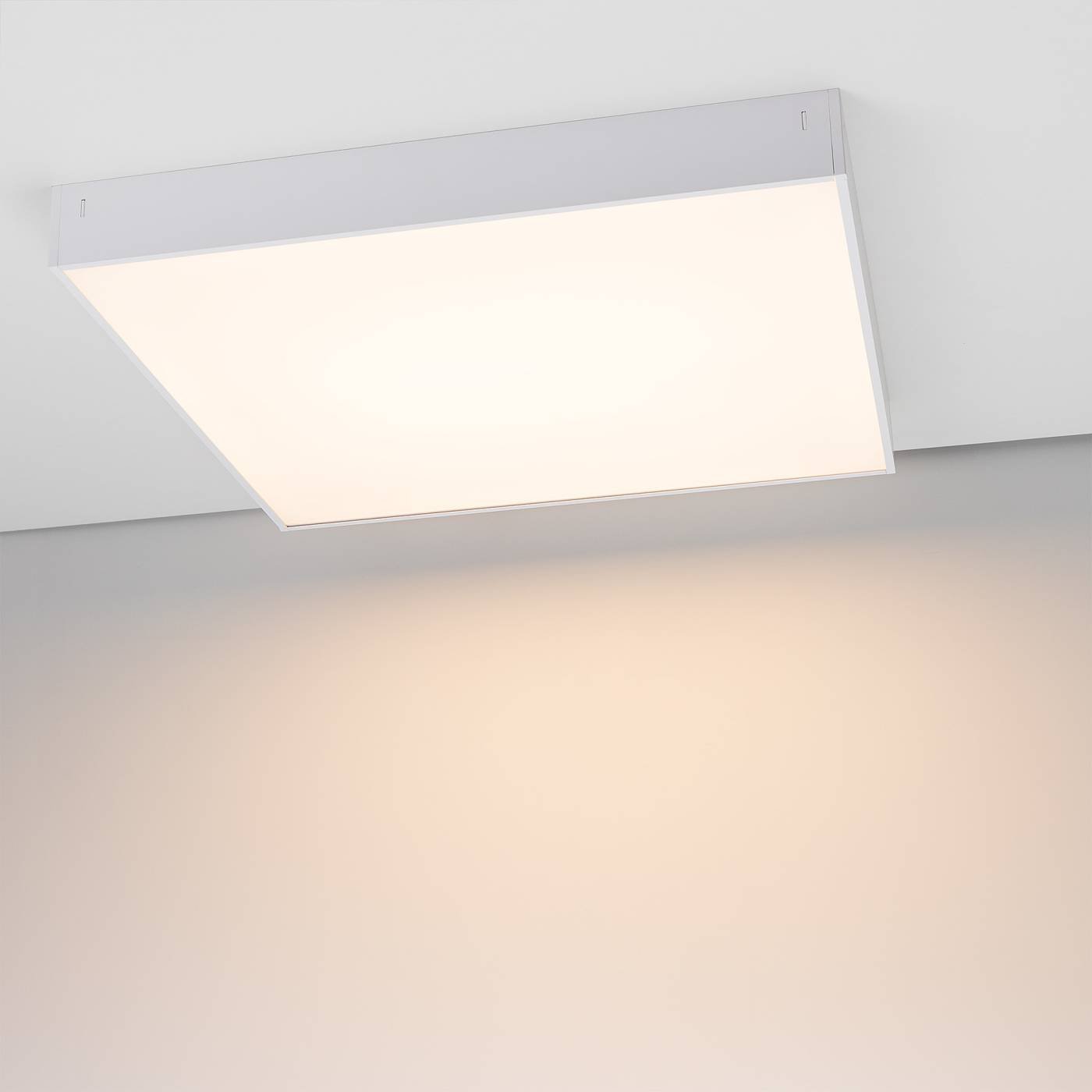 Белая рамка из алюминия SX6060TF для накладной установки панелей Arlight Titan 058726