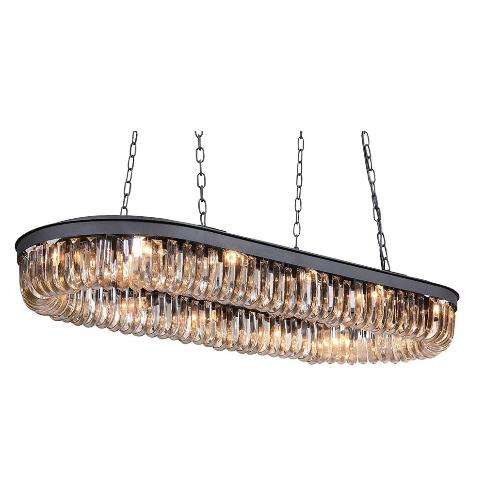 KR0295P-12 black Подвесная люстра Delight Collection Crystal Black KR0295P-12 black