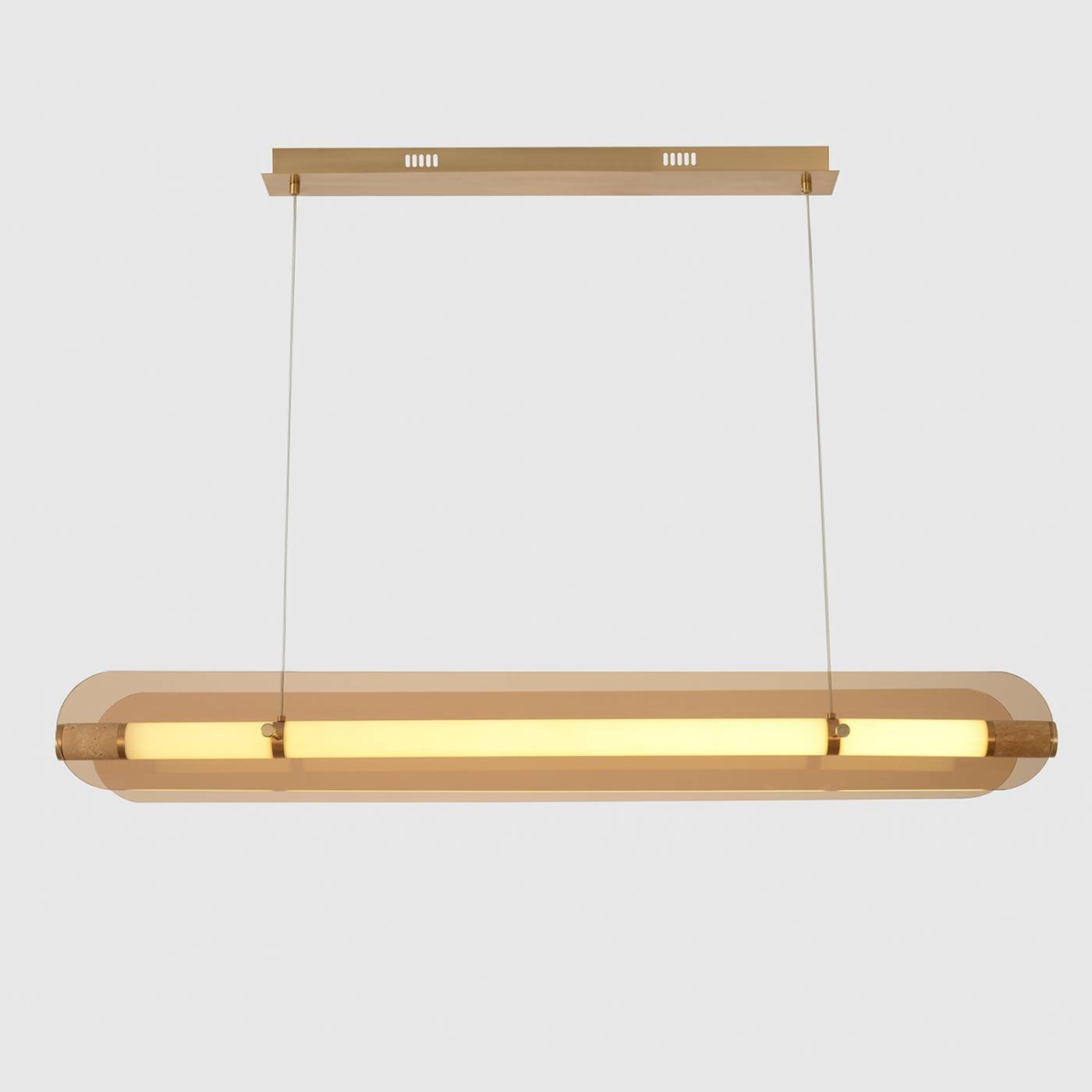 Светильник подвесной Crystal Lux Amarillo AMARILLO SP70W LED BRASS