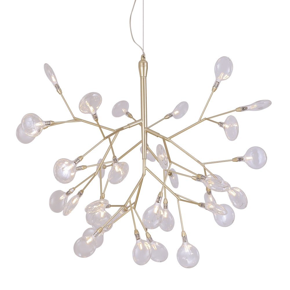 EVITA SP36 GOLD/TRANSPARENT Подвесная люстра Crystal Lux Evita EVITA SP36 GOLD/TRANSPARENT