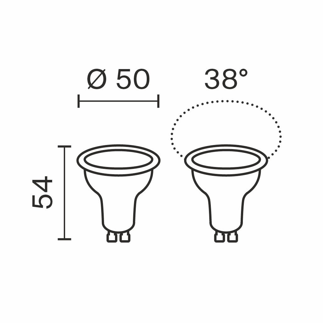 3205 Светодиодная лампочка Sofit GU10 Lens Voltega 3205