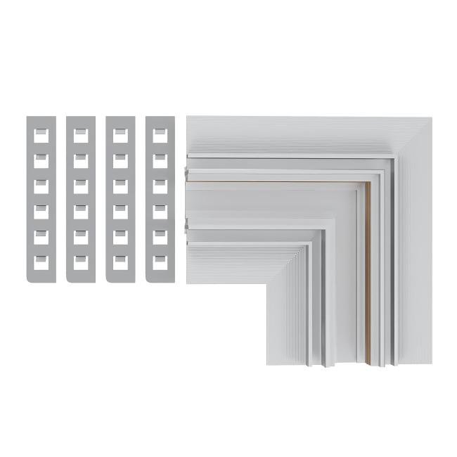 ST1007.529.12 Угол-соединитель для встраиваемого магнитного шинопровода под ГКЛ 12мм ST Luce Skyline 48+ ST1007.529.12