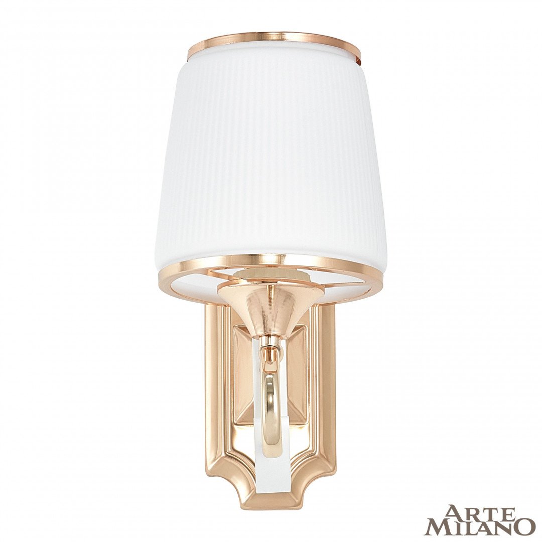 Настенное бра Arte Milano Florentia-3857 303857/1W Wh/Gd