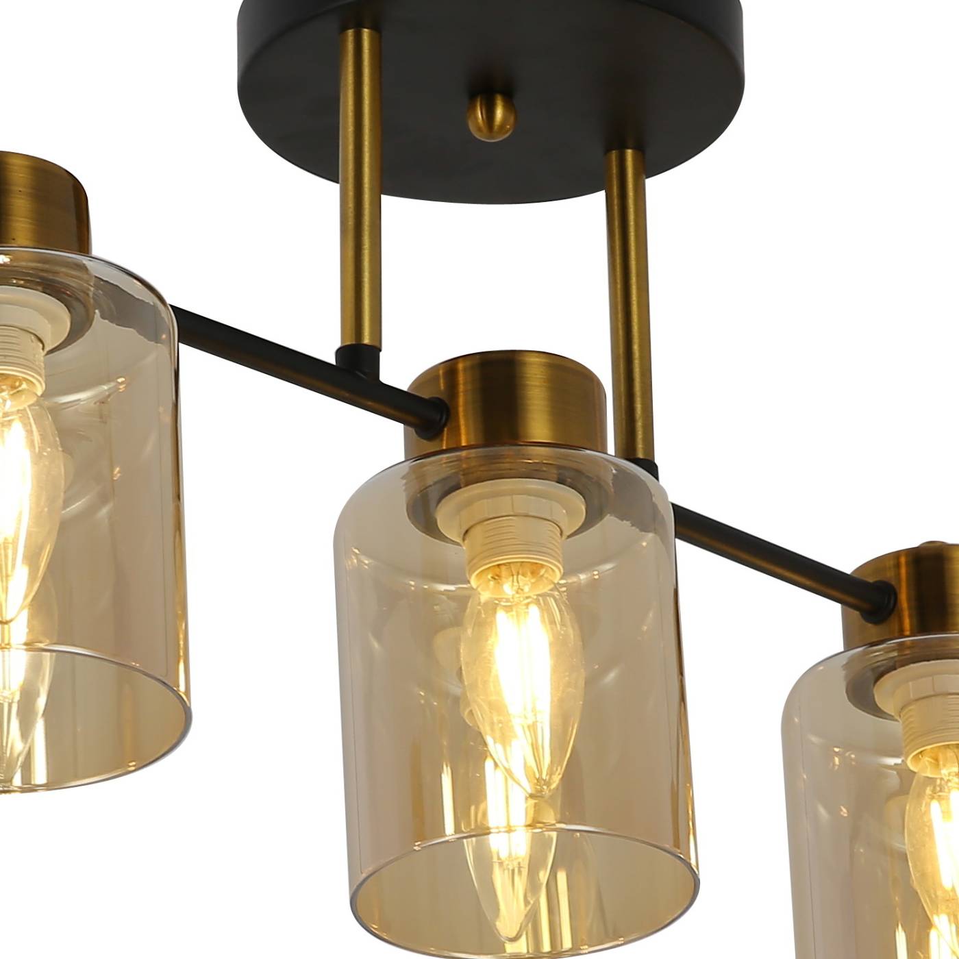 Потолочная люстра ILLUMICO IL6111-5COU-79 BK GD Qui