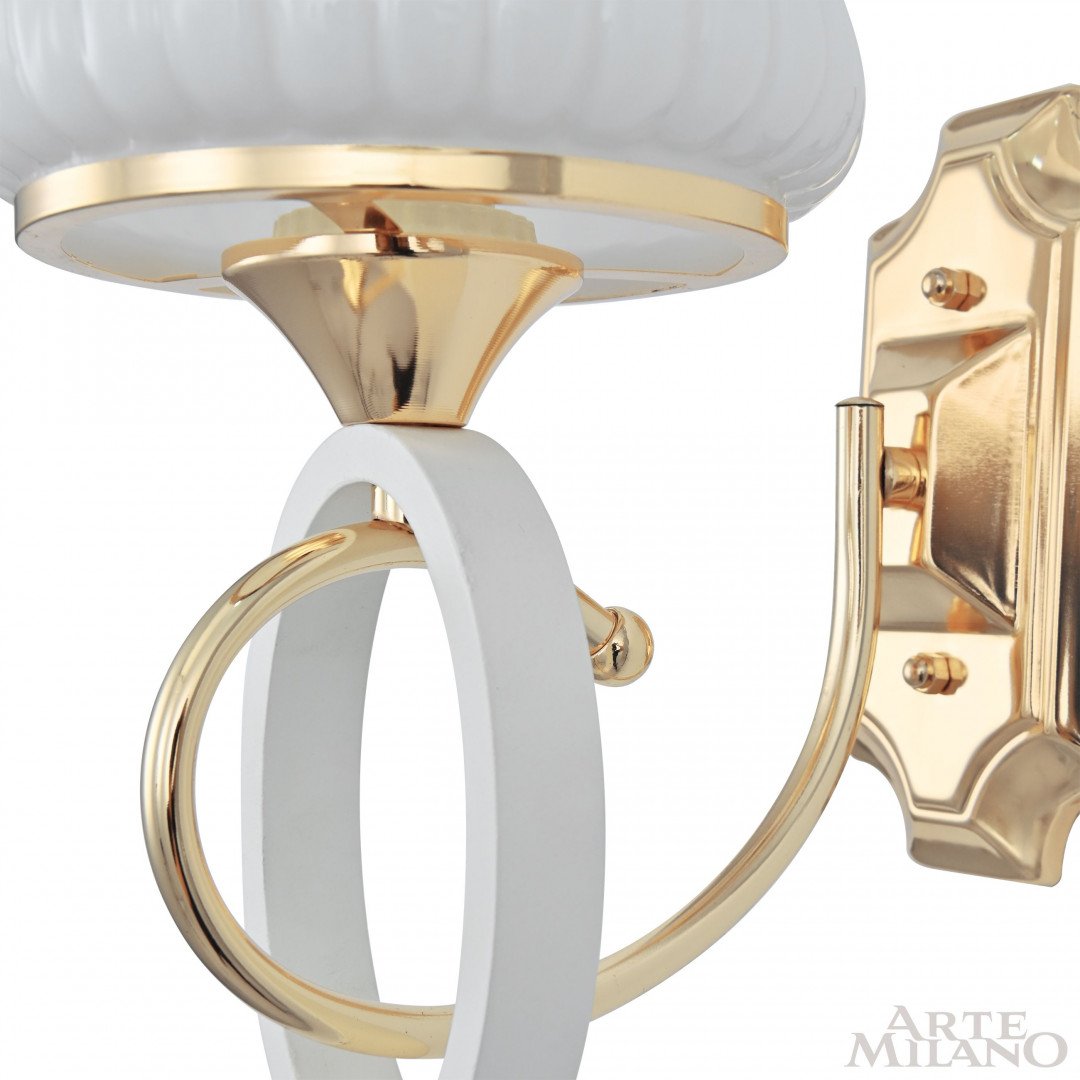 302387/1W Wh/Gd Настенное бра Arte Milano Florentia-2387 302387/1W Wh/Gd