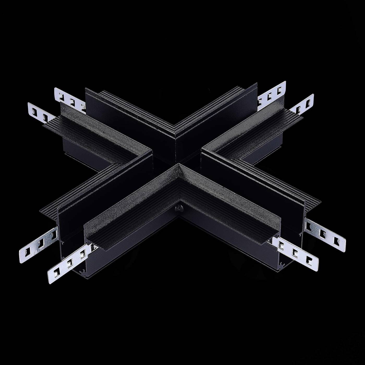 Коннектор X-образный для встраиваемого магнитного шинопровода под ГКЛ 12мм ST Luce Skyline 48 ST007.400.12