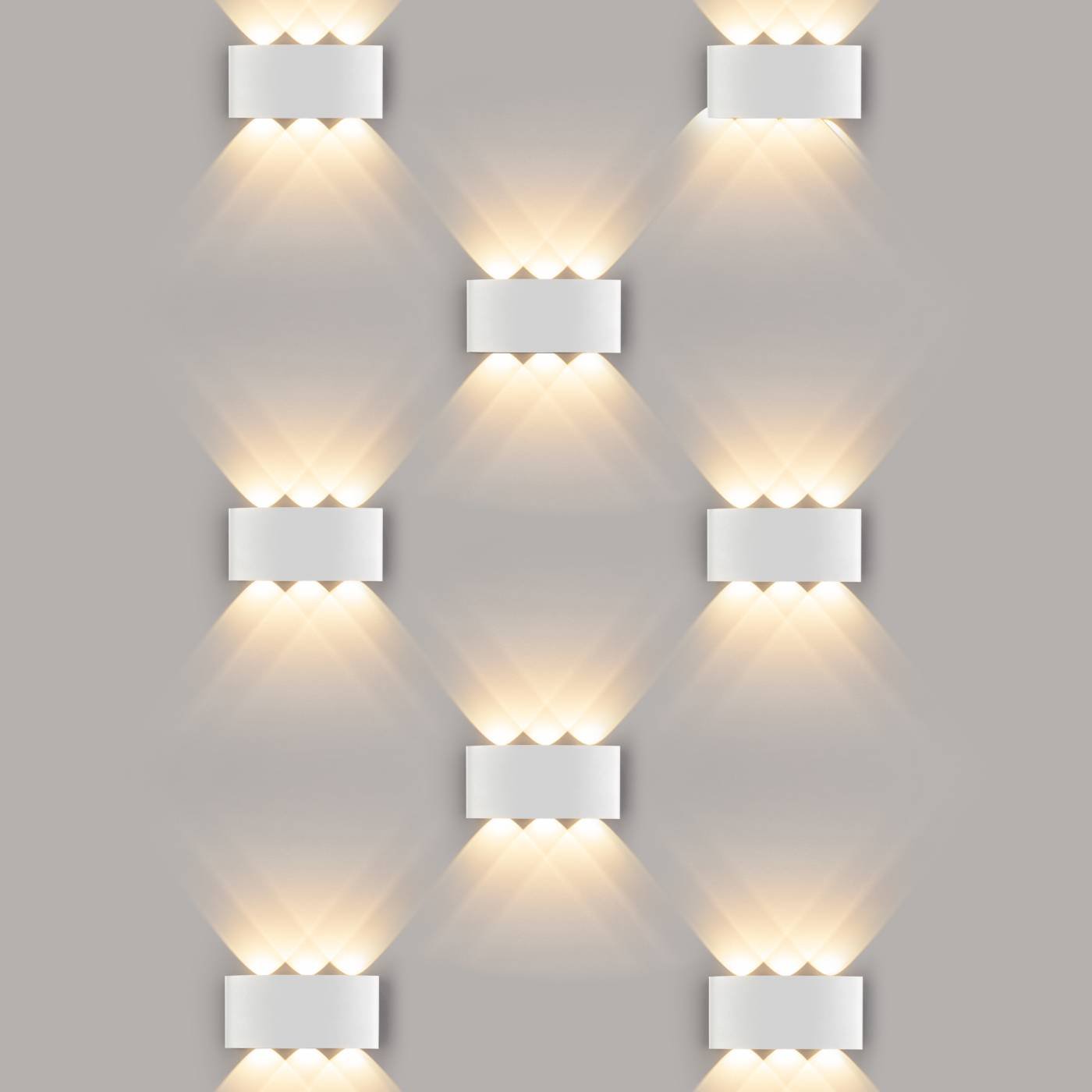 Уличный настенный светильник Elektrostandard 1551 1551 TECHNO LED TWINKY TRIO белый