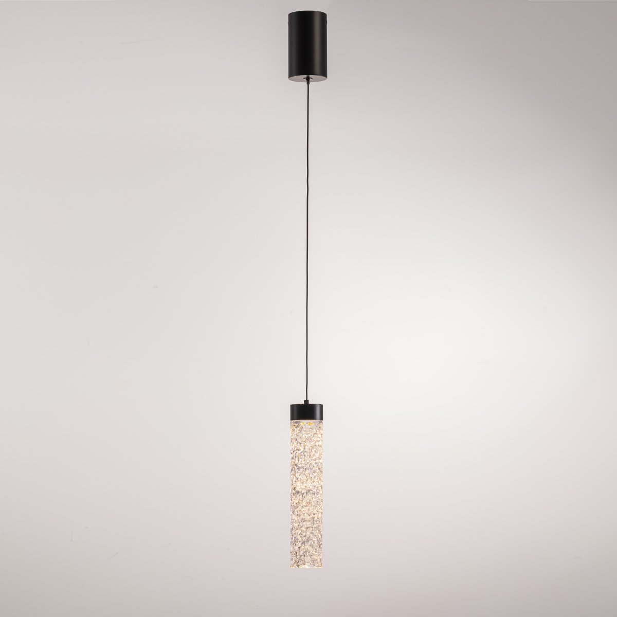 Светильник подвесной Delight Collection MD24030028 MD24030028-1A matt black/clear