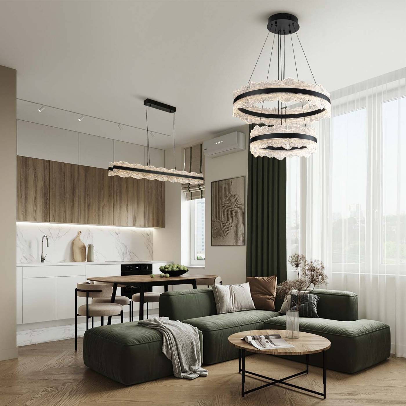 Подвесная люстра MS Modelux MS.9525.600.400 BK
