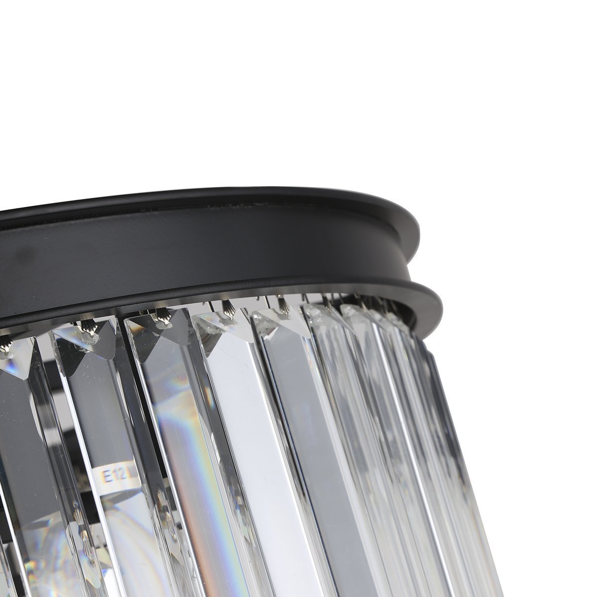 KR0387P-10B black/clear Подвесная люстра Delight Collection 1920s Odeon KR0387P-10B black/clear