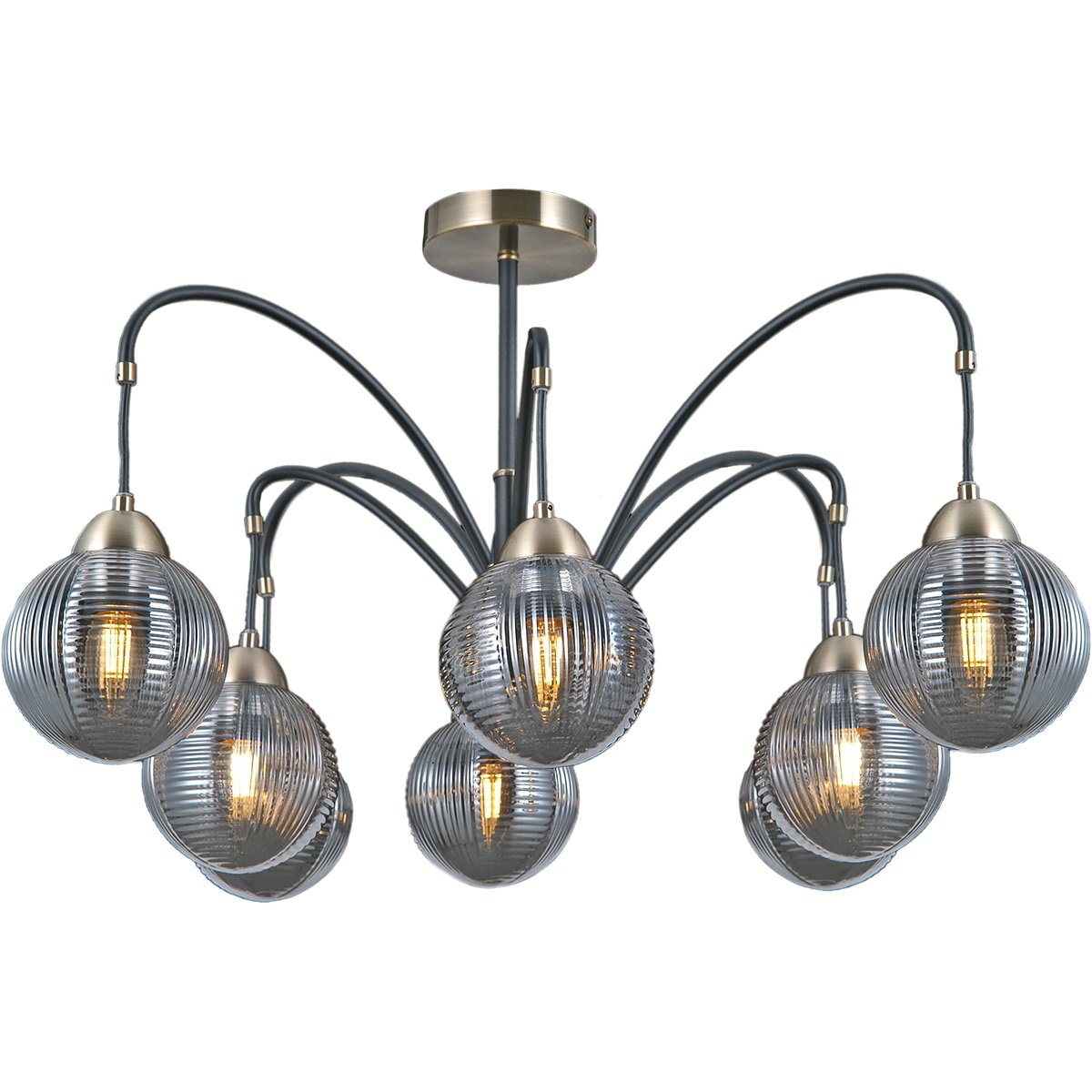 Потолочная люстра ILLUMICO IL0433-8PSQ-79 BK AB