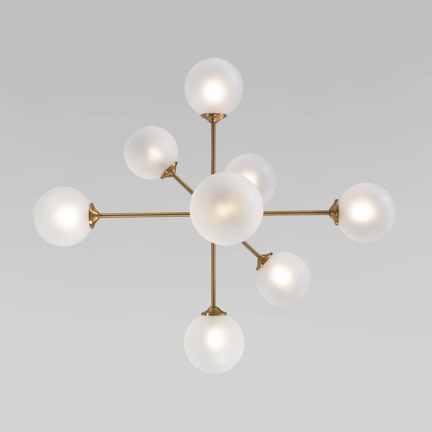 Потолочная люстра Eurosvet Volver 50383 латунь Smart