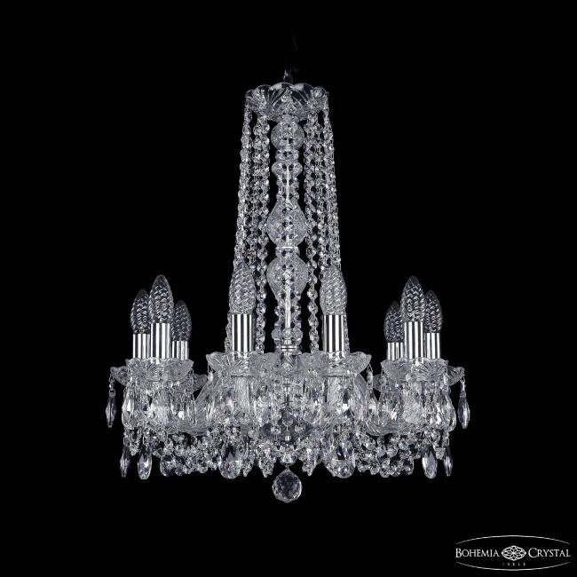 Подвесная хрустальная люстра 1402 Bohemia 1402/10/160/h-59 Ni