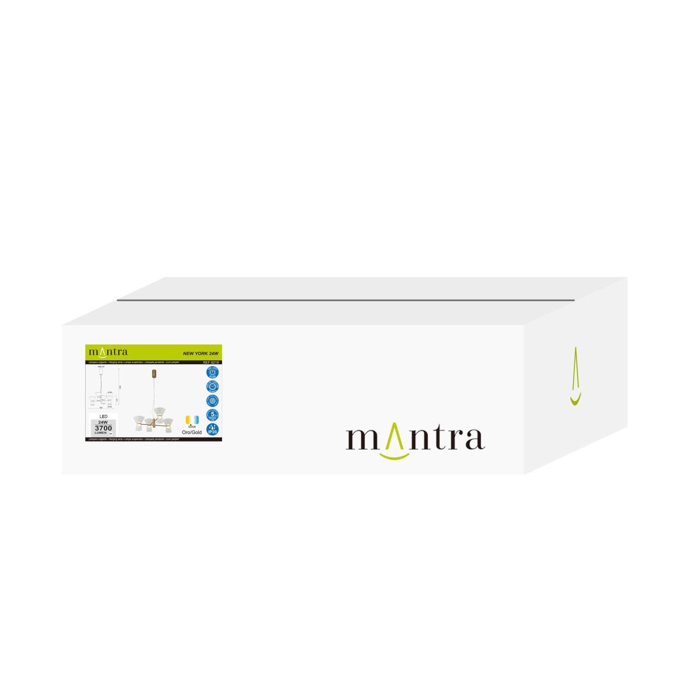 Подвесная люстра NEW YORK Mantra 9219