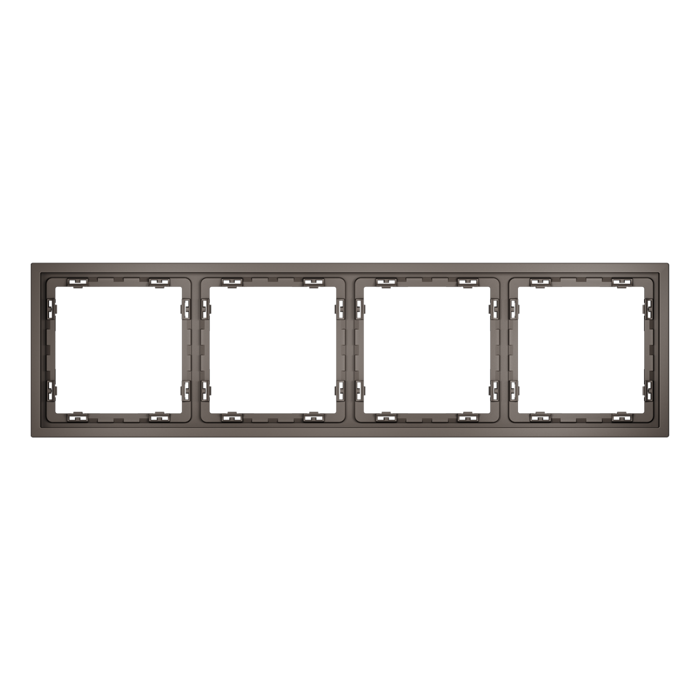 Рамка пластиковая VOLTUM S70 на 4 пост, (капучино)