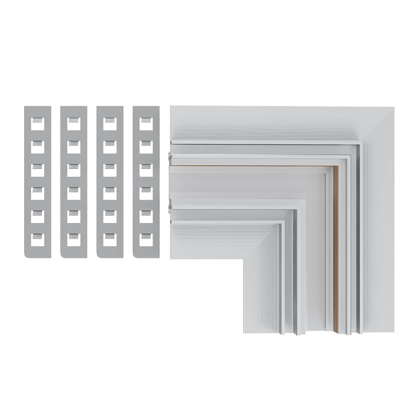 ST1007.529.12 Угол-соединитель для встраиваемого магнитного шинопровода под ГКЛ 12мм ST Luce Skyline 48+ ST1007.529.12